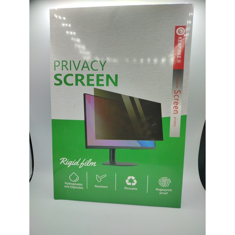 Kempinke 15.6 Monitor Privacy Screen Filter Anti Glare Matte Gray Rigid Film